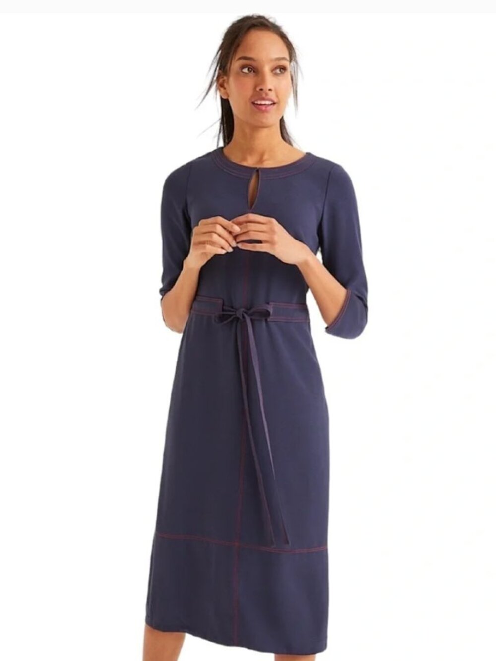 Boden Addie Tunic Tie-Waste Dress Size 6R